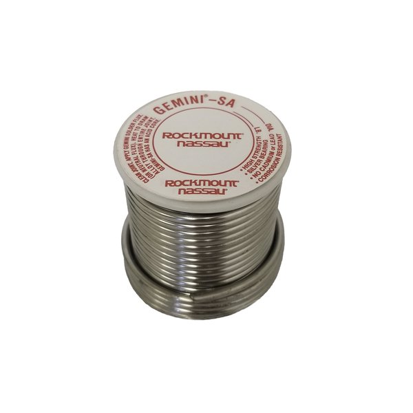 Rockmount Research And Alloys Gemini SA, General-Purpose Acid Flux Core Silver Solder for Repairing All Metals, 1/16" Dia., 1lb 6212